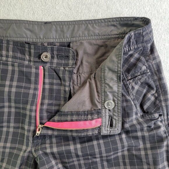 Lululemon Shorts Mens 36 Gray Plaid Kahuna Beach Skateboard Athleisure Resort - Picture 4 of 15